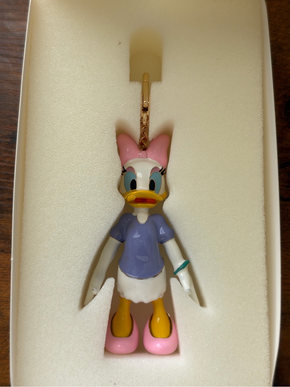 BaubleBar Daisy Duck Keychain Charm